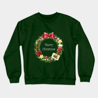 Christmas wreath Crewneck Sweatshirt